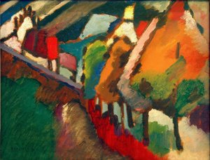 Estudio de la naturaleza en Murnau III de Wassily Kandinsky